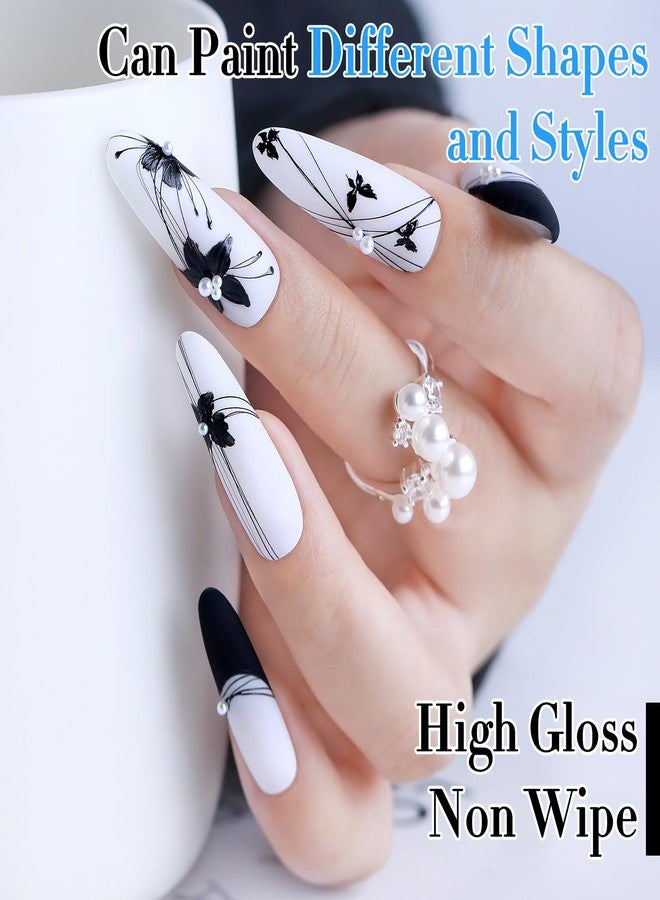 دابل ريذم جل أظافر ثلاثي الأبعاد مزدوج الإيقاع، جل صلب لنحت فن الأظافر، جل صلب غير لزج لبناء ونحت وتشكيل وتطويل الأظافر، قابل للإزالة، مناسب للاستخدام في الصالونات المنزلية أو باستخدام الأشعة فوق البنفسجية/LED، 0.5 أونصة (أسود عنكبوتي) - Image 5